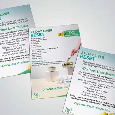 Mannatech - 21 Day Liver Reset Exhibition Graphics and Print Design