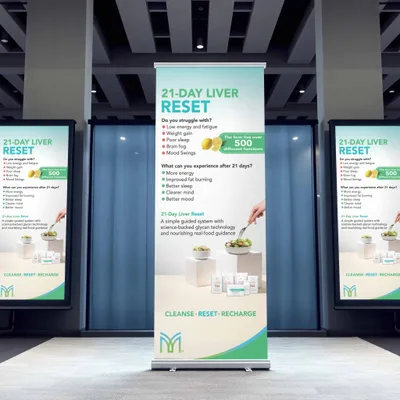 Mannatech - 21 Day Liver Reset Exhibition Graphics and Print Design - Image 3