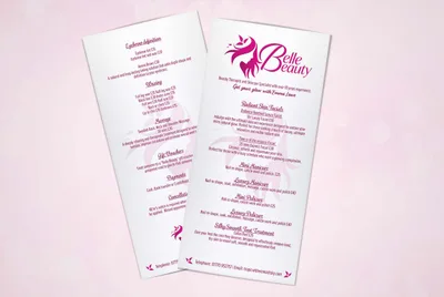 Emma Lowe – Beauty Salon Price List